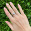 Art Deco 2 Stone Diamond Cross Over Ring, Circa 1920