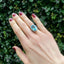 Aquamarine & Diamond Oval Cluster Ring, Circa 2000