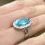 Aquamarine & Diamond Oval Cluster Ring, Circa 2000