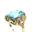 Aquamarine Solitaire Ring, Circa 1950