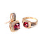 Garnet Diamonds & Chocolate Diamond Ring by Le Vian, Circa 2000