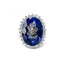 Oval Iolite and Diamond Ring, Circa 1990