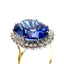 Oval Iolite and Diamond Ring, Circa 1990