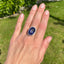 Oval Iolite and Diamond Ring, Circa 1990