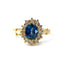 Sapphire & Diamond Cluster Ring, Hallmarked London 1991