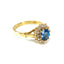 Sapphire & Diamond Cluster Ring, Hallmarked London 1991
