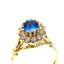 Sapphire & Diamond Cluster Ring, Hallmarked London 1991