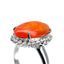 Fire Opal & Diamond Cluster Ring, Circa 2000