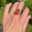 Fire Opal & Diamond Cluster Ring, Circa 2000