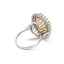 Oval Opal & Diamond Cluster Ring, Circa 1980