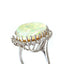 Oval Opal & Diamond Cluster Ring, Circa 1980