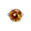 Golden Zircon and Diamond Ring, Circa 1950