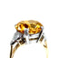 Golden Zircon and Diamond Ring, Circa 1950
