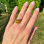 Golden Zircon and Diamond Ring, Circa 1950