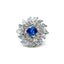 Sapphire & Marquise & Brilliant Cut Diamond Ring, Circa 1970