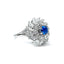 Sapphire & Marquise & Brilliant Cut Diamond Ring, Circa 1970