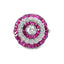 Ruby & Diamond Target Ring, Circa 2000