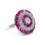 Ruby & Diamond Target Ring, Circa 2000