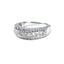 Princess Cut & Brilliant Cut Diamond Band Ring, Circa 2000