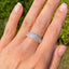 Princess Cut & Brilliant Cut Diamond Band Ring, Circa 2000