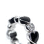 Heart Shape Jet & Diamond Flexible Eternity Ring by Picchiotti, Hallmark London 2018