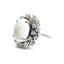 Oval Opal & Diamond Cluster Ring, Circa 1965