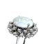 Oval Opal & Diamond Cluster Ring, Circa 1965