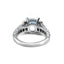 Aquamarine & Diamond Platinum Ring, Circa 2000