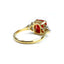Fire Opal & Diamond Ring, Circa 1950