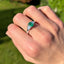 Emerald & Baguette Cut Diamond Ring, Hall Mark Birmingham 2006
