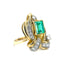 Emerald & Diamond Bow Ring, Circa 1980