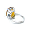 Oval Citrine & Diamond Ring, Circa 2000