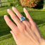 Emerald Cut Aquamarine & Diamond Ring, Circa 1960