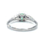 Emerald & Pear Shape Diamond 3 Stone Ring, Circa 1990