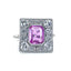 Pink Sapphire & Diamond Ring, Circa 1980