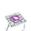 Pink Sapphire & Diamond Ring, Circa 1980
