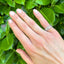 Platinum Diamond 2 Row Wedding/ Eternity Ring, Circa 1980