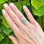 Art Deco Blue Zircon & Diamond Cluster Ring, Circa 1930