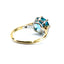 Art Deco Zircon Solitaire Ring With Diamond Shoulders, Circa 1935