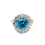 Art Deco Zircon & Diamond Ring, Circa 1935
