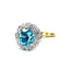 Art Deco Zircon & Diamond Ring, Circa 1935