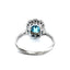 Emerald Cut Zircon & Diamond Ring by Bravingtons, Hallmark. London 1977