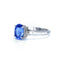 Tanzanite & Diamond 3 Stone Ring, Hallmark Birmingham 2006