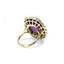 Art Deco Amethyst and Diamond Cluster Ring, Circa 1930