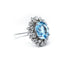 Aquamarine and diamond cluster ring, Circa 1970