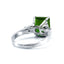 Green Tourmaline and Diamond Ring, Circa 1950