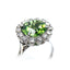 Peridot and Diamond Cluster Ring, Circa 1970
