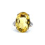 Oval Citrine Cocktail Ring, Circa 1970