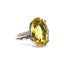 Oval Citrine Cocktail Ring, Circa 1970