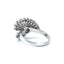 Pearl and Diamond Cross Over Cluster Ring, Circa 1955